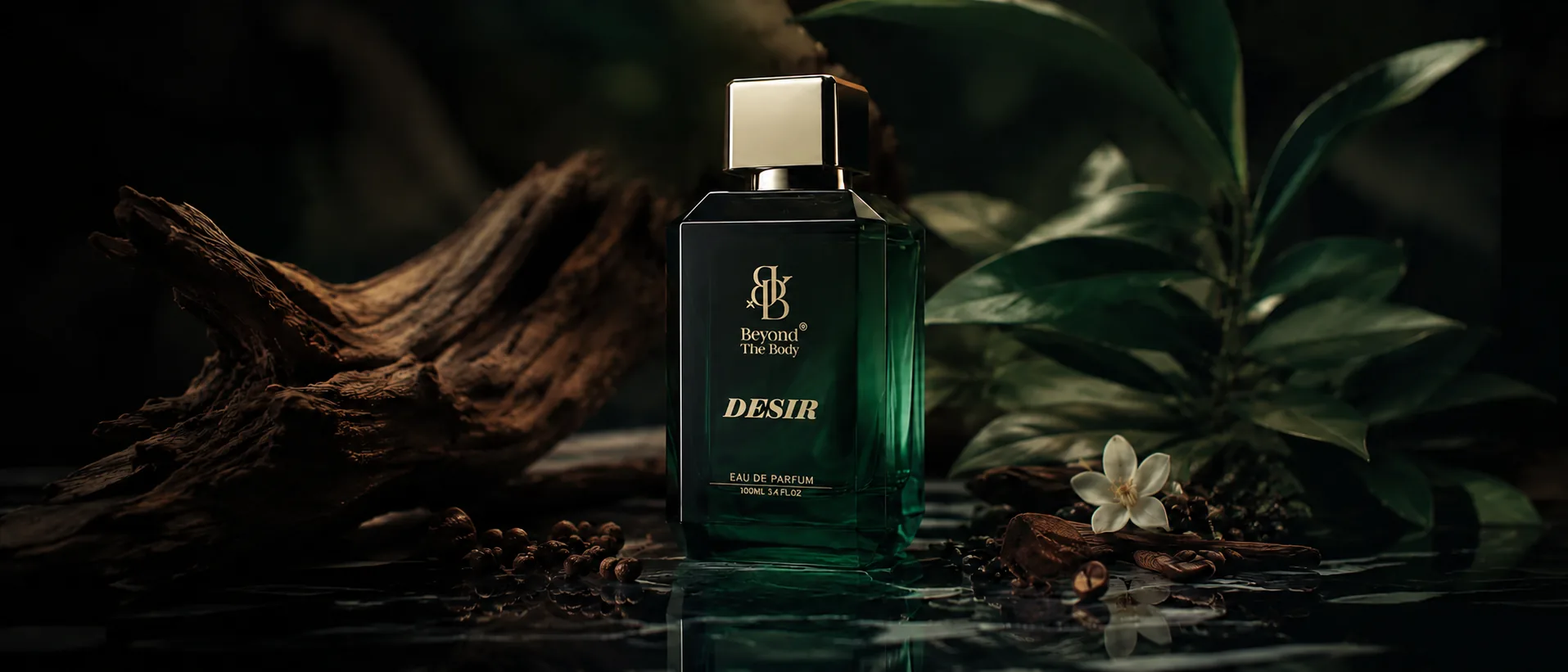 Desir — the flacon in warm directional light